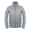 Light Thin Down Coat Man Stand Collar Winter Plus Size   light grey   S - Mega Save Wholesale & Retail - 1