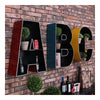 Letters Storage Rack Bar Cafes Iron Wall Hanging Deocration  B - Mega Save Wholesale & Retail - 5