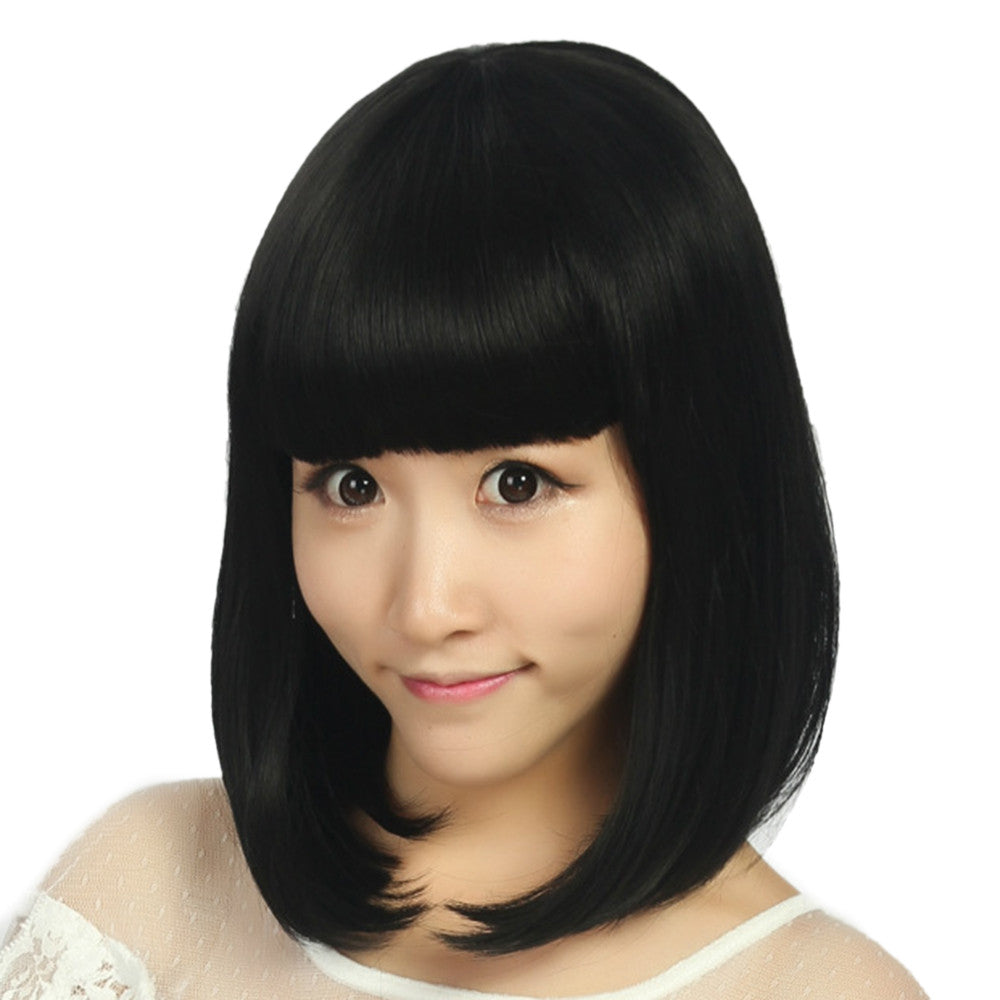 Bobo Blunt Bang Hair Cap Wig