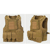 amphibious seal tactics outdoor fight camouflage vest CS outdoor protective vest molle ghost vest   Black - Mega Save Wholesale & Retail - 3