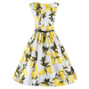 Woman Lemon Printing Dress Boutique Big Peplum   S - Mega Save Wholesale & Retail - 1