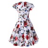 Woman Vintage Printing Dress 50s Hepburn Style   S - Mega Save Wholesale & Retail - 2
