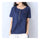 Cotton&Flax Short Sleeve T-shirt Loose Top Wear    blue   M - Mega Save Wholesale & Retail - 2