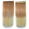 Ivisible Hair Weft Long Straight Hair Extension 5 Cards Wig 5S-27T613#