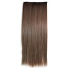 Ivisible Hair Weft Long Straight Hair Extension 5 Cards Wig flaxen yellow light brown