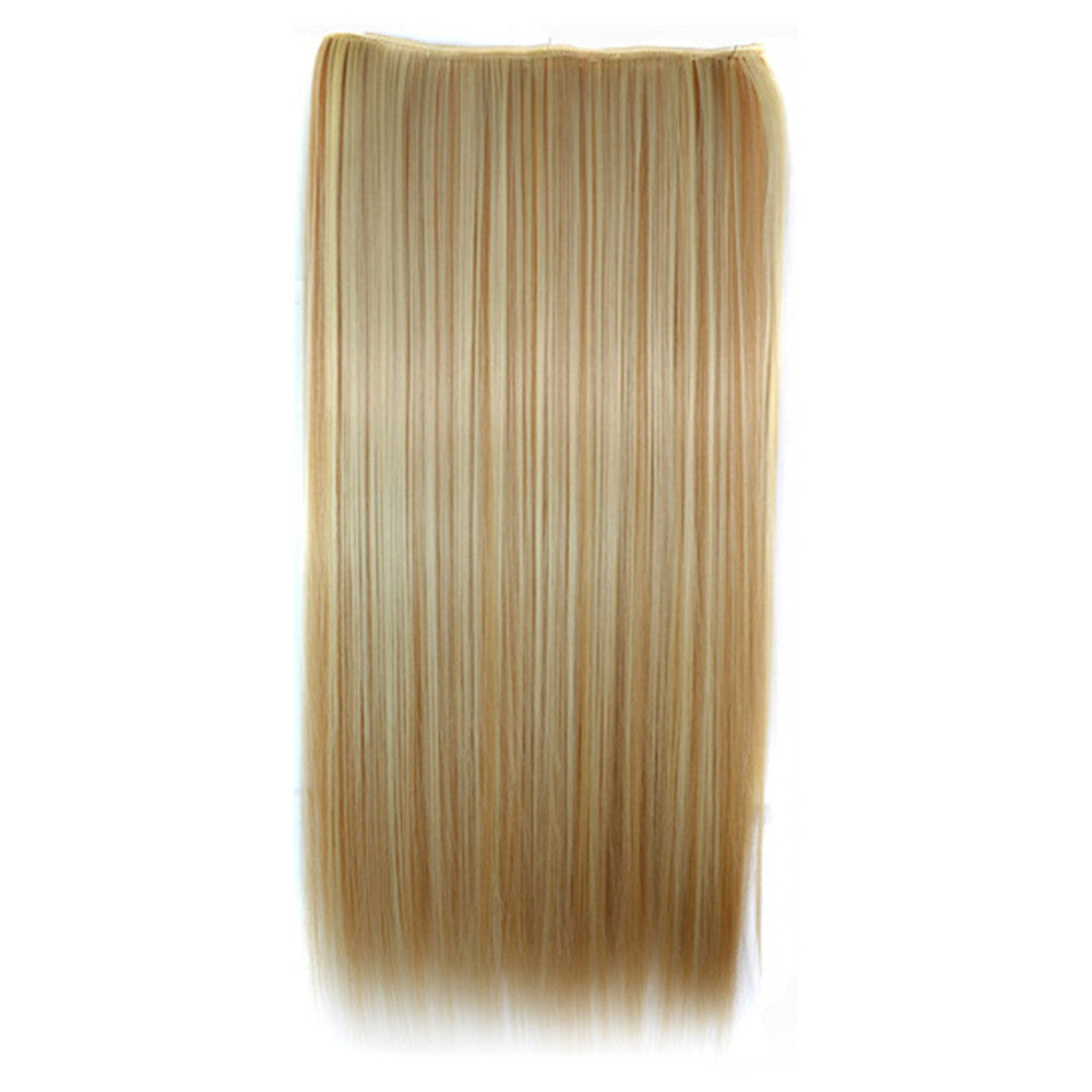 Ivisible Hair Weft Long Straight Hair Extension 5 Cards Wig 5S- 613H27#