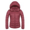 Woman Hooded Down Coat Short Thin Light Slim Plus Size    pink    S - Mega Save Wholesale & Retail - 1
