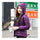 Woman Hooded Down Coat Short Thin Light Slim Plus Size   purple    S - Mega Save Wholesale & Retail - 1