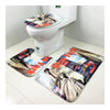 Toilet Seat 3pcs Set Ground Mat Carpet Anti-skdding goddess - Mega Save Wholesale & Retail - 1