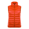 Down Coat Woman Short Slim Thin Light Plus Size Waistcoat   orange   S - Mega Save Wholesale & Retail - 1