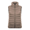 Down Coat Woman Short Slim Thin Light Plus Size Waistcoat   light camel    S - Mega Save Wholesale & Retail - 1