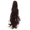 Claw Type Horsetail Long Curled Hair Wig     wine red P006-99J#