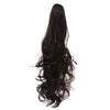 Claw Type Horsetail Long Curled Hair Wig     brown black P006-4#