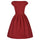 Woman Solid Color Bowknot Bubble Skirt Slim Dress  wine red   S - Mega Save Wholesale & Retail - 2