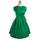 Woman Solid Color Bowknot Bubble Skirt Slim Dress   green   S - Mega Save Wholesale & Retail - 1