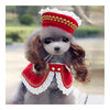 Dog Pet Clothes Cloak Wig Hat Suit   PF12 red   S - Mega Save Wholesale & Retail - 1