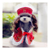 Dog Pet Clothes Cloak Wig Hat Suit   PF20 red   S - Mega Save Wholesale & Retail - 1