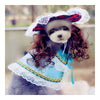 Dog Pet Clothes Cloak Wig Hat Suit   PF26 blue  S - Mega Save Wholesale & Retail - 1