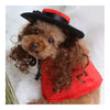 Pet Dog Clothes Cloak Wig Hat Suit   PF40 red   S - Mega Save Wholesale & Retail - 1