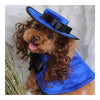 Pet Dog Clothes Cloak Wig Hat Suit   PF42 sapphire blue   S - Mega Save Wholesale & Retail - 1