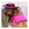 Pet Dog Clothes Cloak Wig Hat Suit   PF43 rose red   S - Mega Save Wholesale & Retail - 2