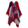 Thick Long Decorative Cloak Tippet Scarf    leopard print red - Mega Save Wholesale & Retail