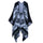 Thick Long Decorative Cloak Tippet Scarf    flower black - Mega Save Wholesale & Retail
