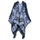 Thick Long Decorative Cloak Tippet Scarf    flower grey - Mega Save Wholesale & Retail