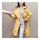 Woman Middle Long Wind Coat Casual Slim Plus Size   ginger   S - Mega Save Wholesale & Retail - 1