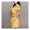 Woman Middle Long Wind Coat Casual Slim Plus Size   ginger   S - Mega Save Wholesale & Retail - 3