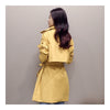 Woman Middle Long Wind Coat Casual Slim Plus Size   ginger   S - Mega Save Wholesale & Retail - 4