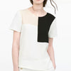 Contrast Color Short Sleeve T-shirt   white  M - Mega Save Wholesale & Retail