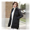 Woman Winter Thick Warm Middle Long Down Coat   black   S - Mega Save Wholesale & Retail - 1
