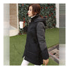 Woman Winter Thick Warm Middle Long Down Coat   black   S - Mega Save Wholesale & Retail - 2
