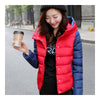 Thin Light Down Coat Woman Hooded Slim Short   red   M - Mega Save Wholesale & Retail - 1
