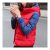 Thin Light Down Coat Woman Hooded Slim Short   red   M - Mega Save Wholesale & Retail - 2