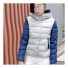 Thin Light Down Coat Woman Hooded Slim Short   grey   M - Mega Save Wholesale & Retail - 2