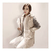 Woman Winter Thick Warm Middle Long Down Coat    beige   S - Mega Save Wholesale & Retail - 1