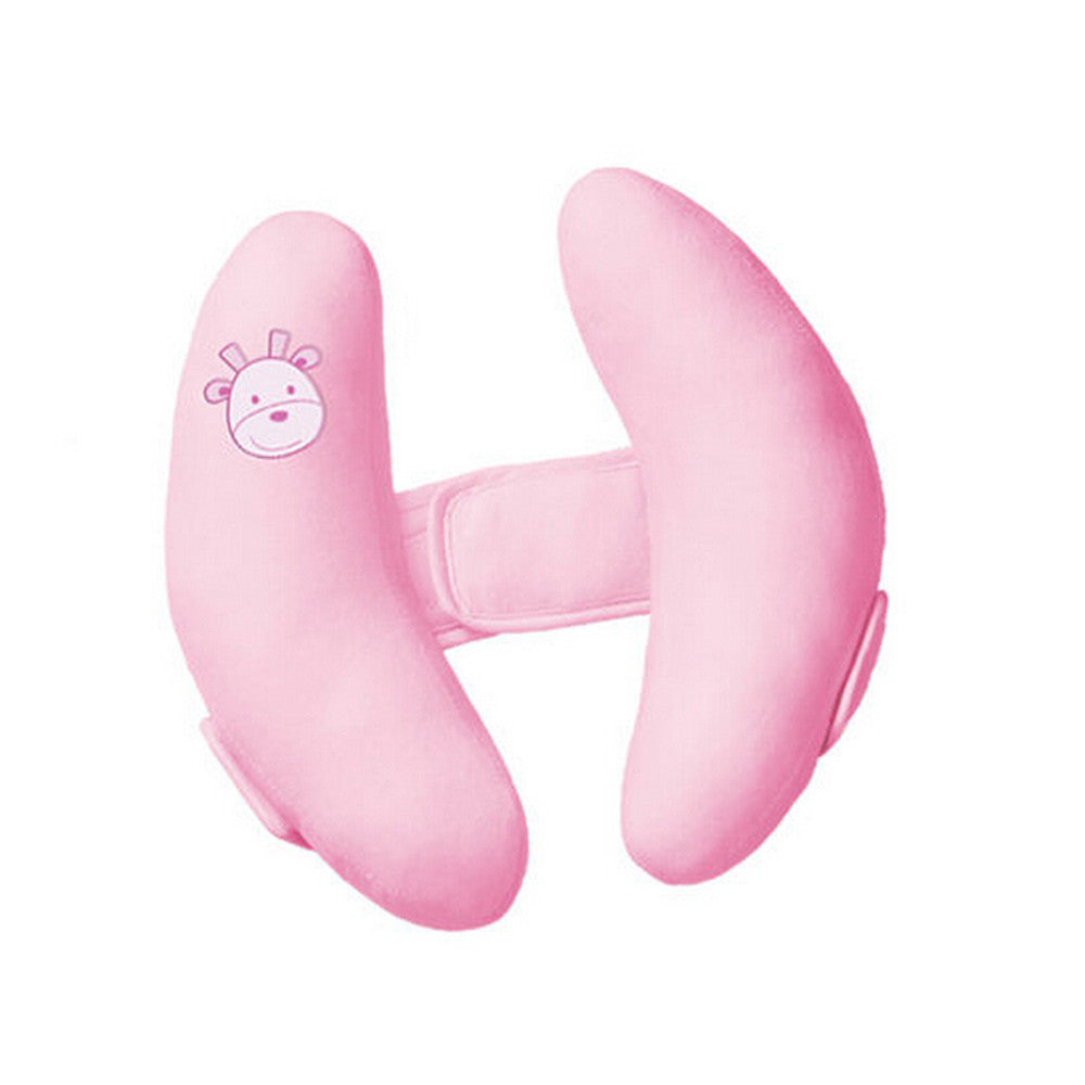 Adjustable Baby Head Protective Pillow Car Safety Neck Headrest Cushion   pink - Mega Save Wholesale & Retail - 1