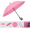 Fashion umbrella Water Activated Flower appeared once wet Windproof Princess Novelty Umbrella Black - Mega Save Wholesale & Retail - 5