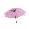 Pure Colour Folding Umbrella Compact Light weight Anti-UV Rain Sun Umbrella Black - Mega Save Wholesale & Retail - 8