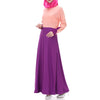 Muslim Motley Lace Cuff Long Dress  purple  M - Mega Save Wholesale & Retail - 3