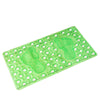 PVC Foot Shape Ground Floor Foot Mat square transparent green - Mega Save Wholesale & Retail - 1