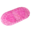 PVC Foot Shape Ground Floor Foot Mat ellipse transparent pink - Mega Save Wholesale & Retail - 1
