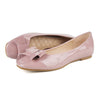 Square Bowknot Increased within Flat Thin Shoes  pink - Mega Save Wholesale & Retail