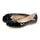 Square Bowknot Increased within Flat Thin Shoes  black - Mega Save Wholesale & Retail