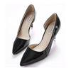 Thin Shoes Pointed Middle Heel Women Shoes  black - Mega Save Wholesale & Retail - 2