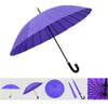 Fashion umbrella Water Activated Flower appeared once wet Windproof Princess Novelty Umbrella Black - Mega Save Wholesale & Retail - 6