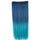 Wholesale color wig hair extension piece a five-card straight hair gradient hair piece long straight hair piece hair extension   Q17 DARK BLUE GRADIENT MALACHITE GREEN   