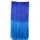 Wholesale color wig hair extension piece a five-card straight hair gradient hair piece long straight hair piece hair extension   Q23 SAPPHIRE BLUE GRADIENT FANTASY 